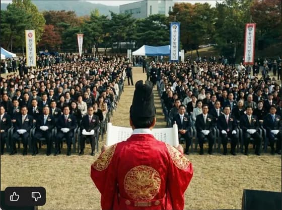 한글날 기념식 전경